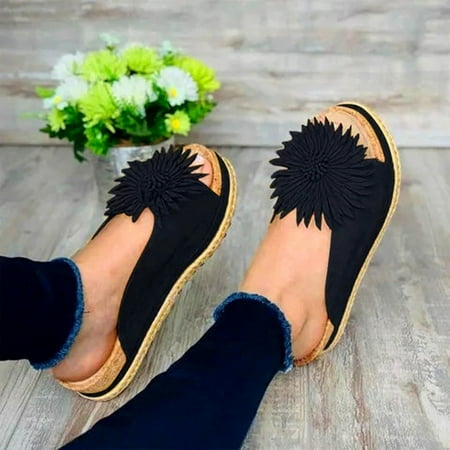 

Women Sandals Open Toe Thick Bottom Comfortable Casual Shoes Roman Slippers