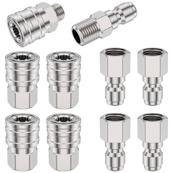 10Pcs Pressure Washer Fast Connect Pressure Washer Adapters Pressure Washer Fittings Accessories for Garden Hose Pumps