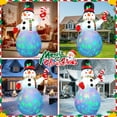 thumbnail image 5 of Lookfly 7FT Christmas Inflatables Snowman Blow Up Yard Decor with Music & 360 Rotation Colorful Projector LED Light for Outdoor Christmas Party ,Garden and Lawn, 5 of 9