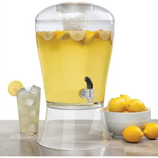 Shengxiny Kitchen Utensils Clearance 4L Large Capacity Plastic Beverage Dispenser, Drink Dispenser with Tap Ice Lemonade Juice Container with Lid