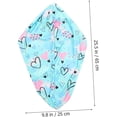 thumbnail image 1 of 4 piezas de gorros para secar el cabello TANGJMXG Estampados Toallas de spa Microfibra Azul 25*65 cm, 1 of 5