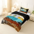 thumbnail image 2 of Erosebridal Kids Camping Themed Twin Comforter Sets,Rustic Country Adventure Bedding Set For Boys,Reversible black,2pcs, 2 of 7