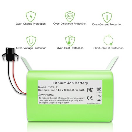 4000mAh 14.4V Li-ion Battery For Ecovacs Deebot N79 N79S for Eufy RoboVac 11 15C