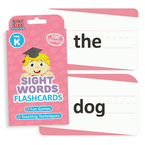 Sight Words Flashcards, PreK