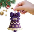 thumbnail image 4 of KIT Navidad Santa Claus Bell ORNAMENT RET para Amigos Y Familiares () Purple, 4 of 9