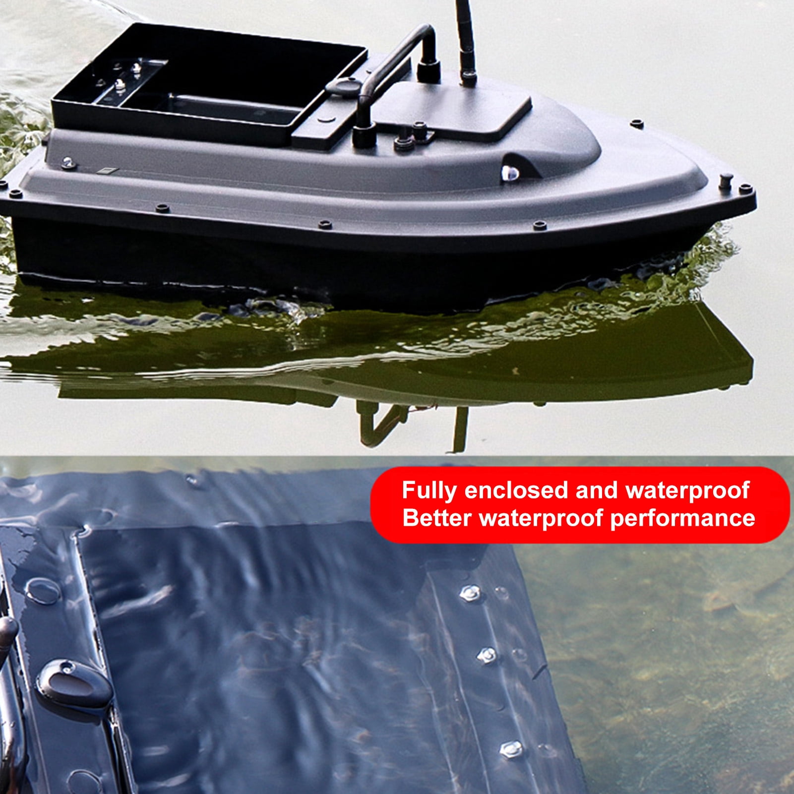 Nishore Boat,Bait Boat Buzhi 500m Remote Motor Boat Fish 500m Eryue Motor Battery Kidjoy