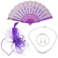 thumbnail image 1 of KAKOWELY 1 juego de tocado para mujer, joyas para fiesta de té, tocado, banquete, pendientes, collar, pulsera, accesorios de disfraz, 1 of 4