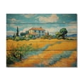 thumbnail image 3 of Designart "The Yellow House in Arles A Van Gogh Tribute II" Vangogh Print on Natural Pine Wood, 3 of 5
