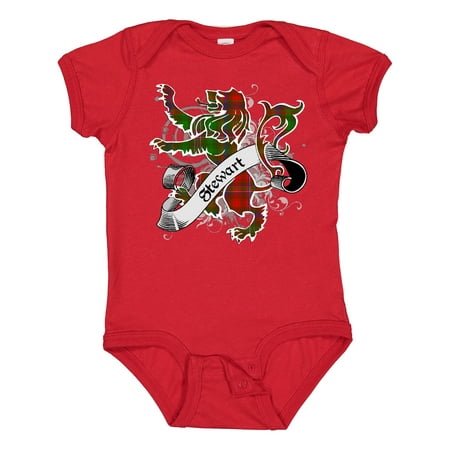 

Inktastic Stewart Tartan Lion Gift Baby Boy or Baby Girl Bodysuit