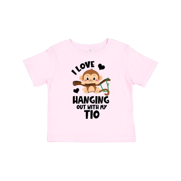 Inktastic Monkey I Love Hanging out with My Tio Boys or Girls Toddler T-Shirt