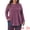 Purple, variant on Women's Plus Blouse Cowl Neck Casual Tunic Tops with Pockets 1X Purple