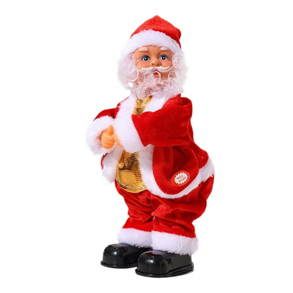 Jouet de Père Noël Musical Animé, Poupée de Père Noël Dansante de Noël avec Musique et Guitare, Décoration Électrique de Père Noël pour Déco de Maison des Fêtes, Cadeau de Jouet de Père Noël de Noël pour Enfants