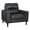 Black, variant on Lexicon Lewes Leather Match Chair in Latte