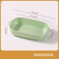 thumbnail image 2 of Rectangular Plate Cheese Baked Rice Plate Dining Plate Vegetable Plate Baking Baking Pan Double Ear Baking Pan, 2 of 5