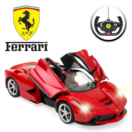 Best Choice Products Kids 27 MHz, 1/14 Scale Licensed Ferrari RC Car w/ Lights, 5.1 MPH,