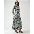 thumbnail image 2 of Printed Maxi Dress with Shirt Collar, 2 of 6