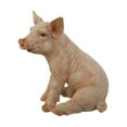 thumbnail image 5 of Sitting Pig Outdoor Garden Statue - 18", 5 of 6