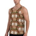 thumbnail image 2 of KLL Beautiful Owl Print Men's Muscle Gym Workout Stringer Tank Tops Bodybuilding Fitness T-Shirts Tank Tops Men-X-Large, 2 of 7