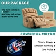 thumbnail image 6 of MEETWARM Large Power Lift Electric Recliner Chair with Massage and Heat, Overstuffed Wide Recliner for Elderly Big People, Heavy Duty Recliners with 2 Remote Controls, USB Ports, 2 Side Pockets(Sand), 6 of 8