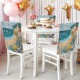 thumbnail image 4 of Decorative Chair Back Cover One Size x2 Chair Cover Dining Chair Slipcovers Chair Back Decoration Festival Chair Decoration Super Sea, 4 of 6