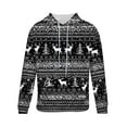 thumbnail image 5 of Yusimy Mens Fashionable Christmas Printed Hoodie Jacket with Pockets & Drawstring Long Sleeve Pullover Casual Winter Style, 5 of 5