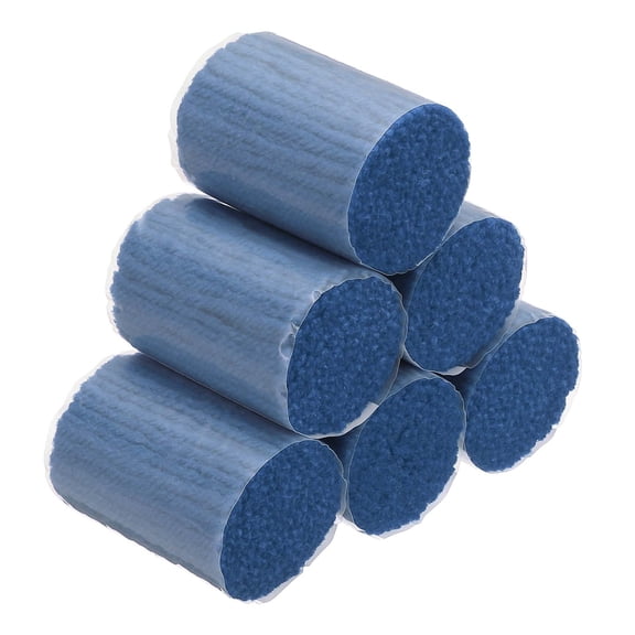 6 Rolls Latch Hook Yarn, Latch Hook Kit Yarn Precut Hook Rugs Yarn Making Crochet Bundles for Latch Hook Rug Adults Beginners Tapestry DIY Craft, Blue