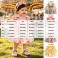 thumbnail image 3 of CAUYDY Baby Girl Matching Outfit Sets 3 6 9 12 Months Newborn Long Sleeve Romper Bodysuit Dress Headband 3PCS Toddler Fall Winter Vintage Clothing Beige Sizes 0-3 Months, 3 of 7