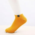 thumbnail image 6 of Clearance Sale!Autumn Causal Solid Cotton Socks Women Ankle Sock Candy Colors Harajuku Socks Black, 6 of 6