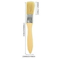 thumbnail image 3 of WMGHA Wooden Handle Paint Brush Set for Home Improvement (1/1.5/2 Inch), Multi-Purpose Barbecue Grill Cleaning Brushes - Heat-Resistant Bristles for Stove/Deck/Furniture Painting & Maintenance, 3 of 7