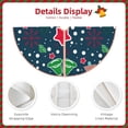 thumbnail image 3 of Haiem Christmas Pattern Christmas Tree Skirt Merry Christmas Party Christmas Tree Decoration,New Year Decorations-30", 3 of 6