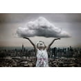 thumbnail image 2 of Dan, Ciupureanu 18x13 White Modern Wood Framed Museum Art Print Titled - The Cloud, 2 of 4