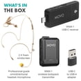 thumbnail image 2 of Micrófono Inalámbrico USB-C Movo OMS Para Ordenadores y Teléfonos, 2 of 7