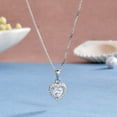 thumbnail image 2 of Femme Jam 925 Sterling Silver Pendant / Locket with Solitaire Zirconia Crystals for Women, 2 of 8
