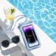 thumbnail image 1 of Funda impermeable para teléfono con compatibilidad táctil, cordón para natación, flotación, playa, actividades al aire libre, compatible con varios tamaños de teléfonos inteligentes, negro., 1 of 8