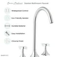 thumbnail image 6 of Daxton 8 in. Widespread, Cross Handle, Bathroom Faucet in Chrome, 6 of 10