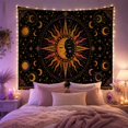 thumbnail image 2 of Sun and Moon Celestial Mandala in Starry Cosmos, Mystical Boho for Spiritual Art Lovers, Celestial Home Decor Housewarming Gift Tapestry Wall Hanging for Bedroom, Living Room and Dorm, 2 of 7
