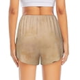 thumbnail image 2 of Lsque Engraved Coffee On Kraft Paper Printed Women's Running Shorts with Liner Pockets,Elastic Quick Dry Workout Athletic Gym Yoga Shorts,Womens High Waist Shorts-XX-Large, 2 of 9