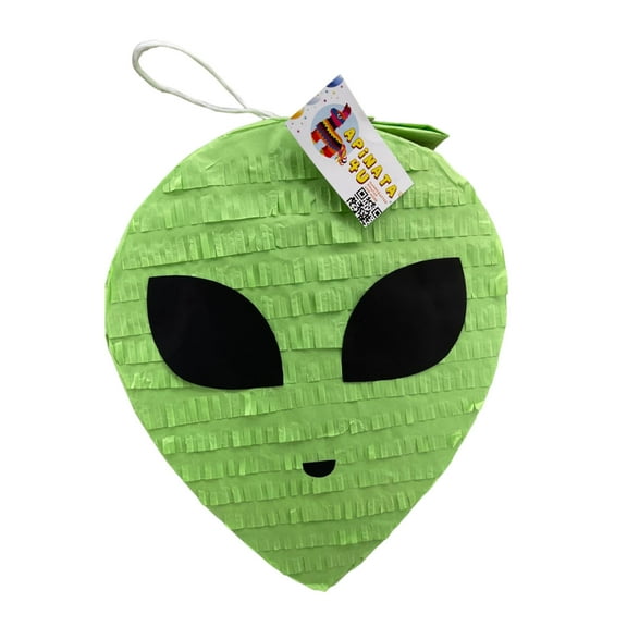 APINATA4U Area 51 Alien Head Pinata, Green, 17in x 17in