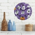 thumbnail image 3 of Yayeee 10" Wall Clock Battery Operated Quartz Round Silent Non-Ticking Home Decor,Halloween Ghosts Purple, 3 of 6