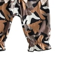 thumbnail image 5 of Xyant Newborn Baby Girl Hunting Outfit Camo Ruffle Long Sleeve Romper Jumpsuit Smocked Bubble One Piece Clothes Fall Winter (Black,12-18 Months), 5 of 6