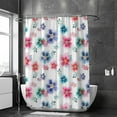 thumbnail image 2 of FREEAMG Bath Curtains Shower Curtain Lovely Beautiful Floral Bathroom Waterproof Machine Washable Fabric Decor Shower Curtains for Bathroom, 66x72 inch, 2 of 6