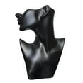 thumbnail image 4 of kurtrusly Necklace Jewelry Display Female Model Head Jewelry Stand for Chain Necklace Black, 4 of 5