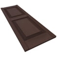 thumbnail image 5 of Ekena Millwork 14.75 in. W x 80 in. H Builders Edge, Standard Two Equal Panels, Raised Panel Shutters, Includes Matching Installation Spikes (Per Pair), 009 - Federal Brown, 5 of 5