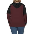 thumbnail image 3 of NISVIYA Winter Plus Size Tops for Women Loose Fit Long Sleeves Sweatshirts Casual Buttons Up Hoodies, 3 of 6