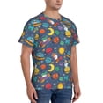 thumbnail image 5 of Rocae Cartoon Space for Men's Moisture-Wicking Crew Tee - T-Shirt for Sports, Outdoor Activities, and Casual WearLarge, 5 of 9
