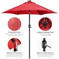 thumbnail image 5 of Alden Design 7.5ft Standard Patio Umbrella with LED Lights, Red, 5 of 12