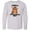 AC-Heather Grey, variant on Inktastic Finally it's Groundhog Day Long Sleeve Youth T-Shirt
