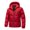 #Red, variant on DPTALR Men's Solid Color Waterproof and Warm Hooded Long Sleeve Zipper Cardigan Jacket,White,Big and Tall Men L