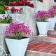 thumbnail image 5 of 12 Bundles Artificial Flowers Outdoor Fake Flowers No Fade Faux Plastic Shrubs Plants For Hanging Garden Porch Window Box Home Decor, 5 of 8