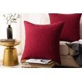 thumbnail image 2 of HTOOQ 2 Pack Throw Pillow Covers Euro Sham Covers (24"X24", Red), 2 of 6
